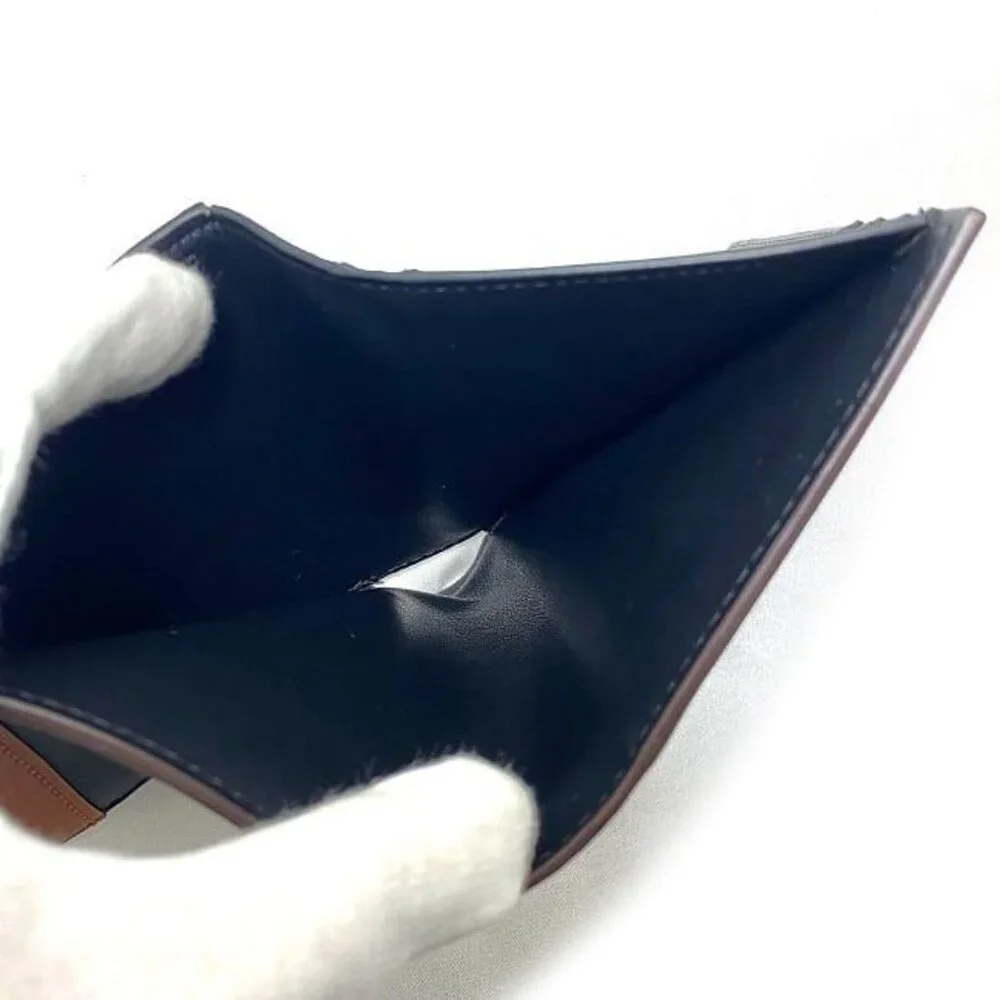 Celine Trifold Wallet Black Brown Blue - Picture 8 of 10